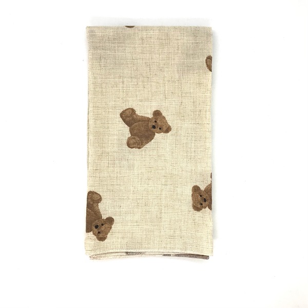 Bear linen fabric